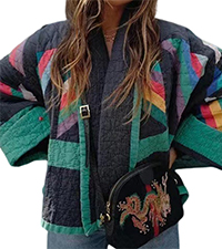 floral puffer jacket