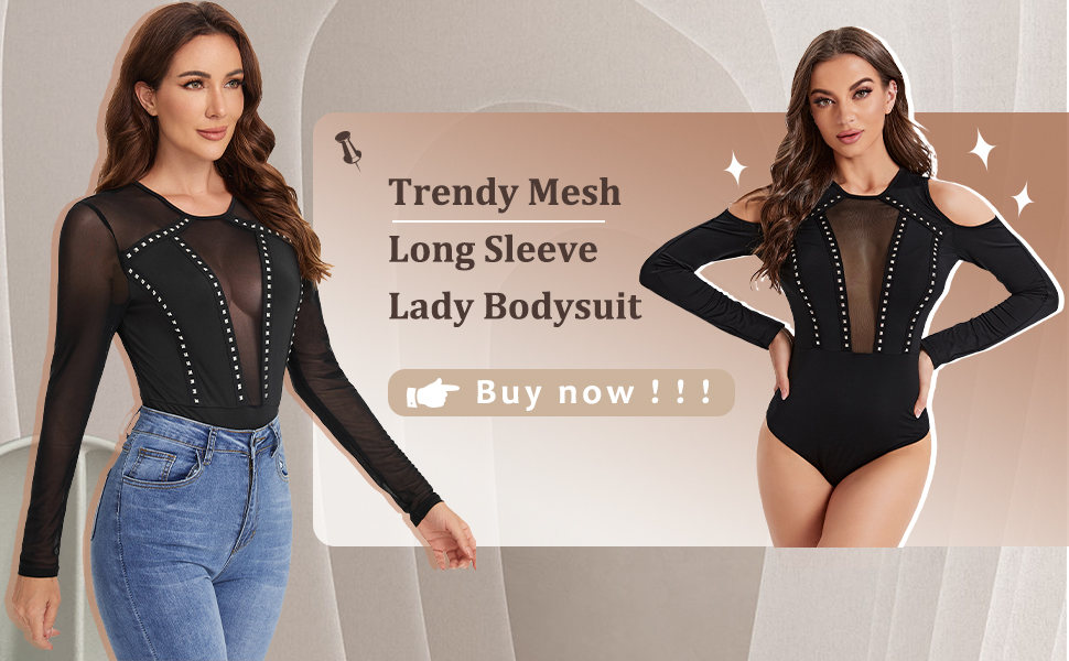 Sexy  Cold Shoulder Fringe Bodysuit