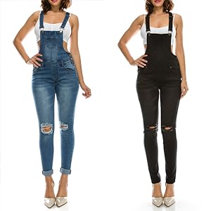 slim stretch overalls