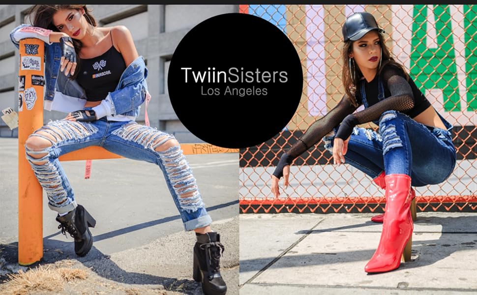 twiinsisters denim causal streetwear overalls jeans camo black stretch curves hip up