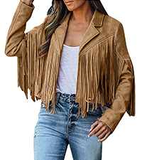 Fringe Faux Suede Leather Jackets