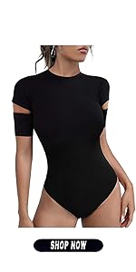 cutout sleeve bodysuit