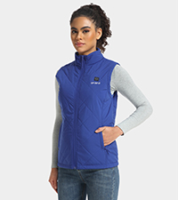 Women''s Quilted Vest-Pure Blue