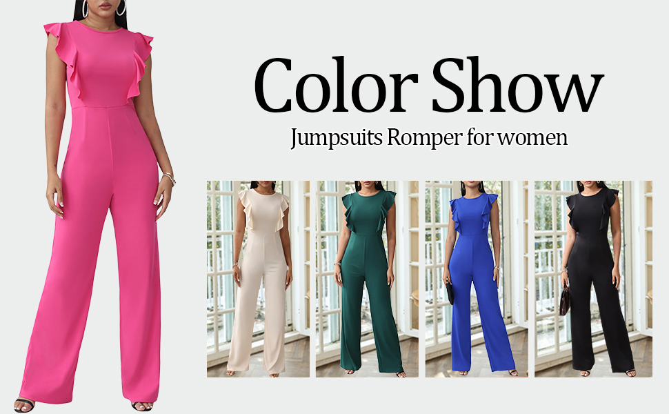 Wide Leg One Piece Jumpsuits  for women