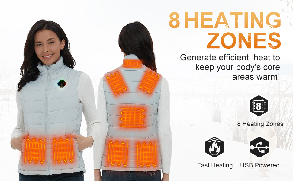 womens heated vest