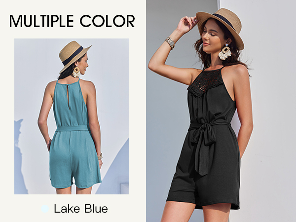 multiple color romper