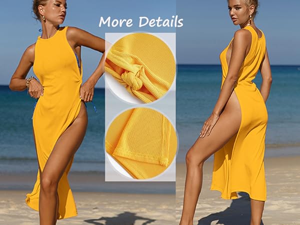 yellow bikini coverups