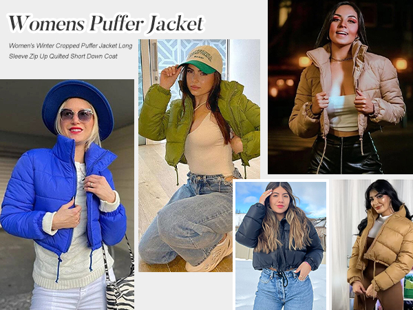 crop puffer jacket