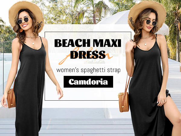 maxi dress with sleeveless and pocket