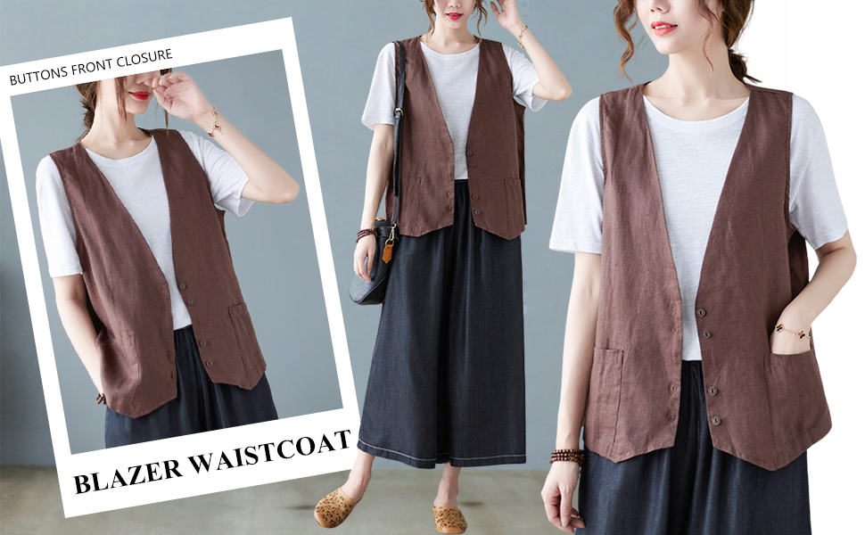 Women Blazer Waistcoat