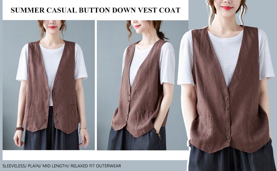 Summer Loose Vest Coat