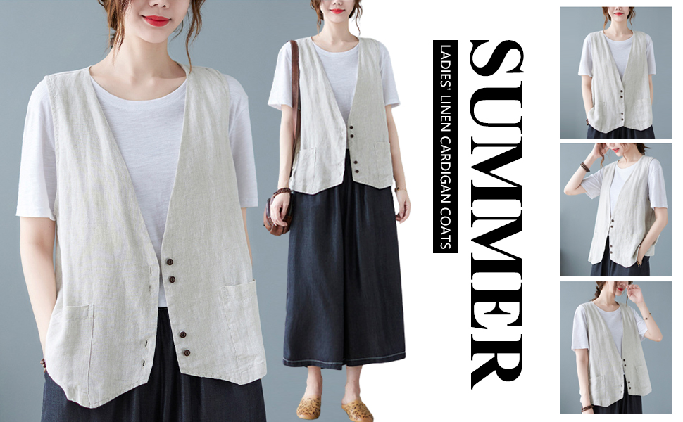 Summer Casual Vest Outerwear