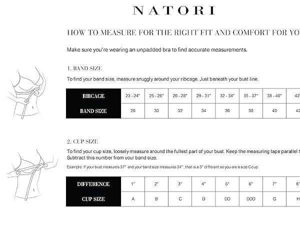 Natori size chart