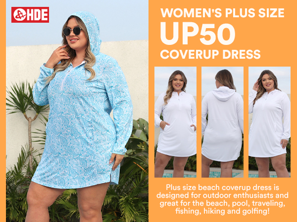 plus size coverup dress for women long sleeve tunic dress cover ups for ladies vacation pool