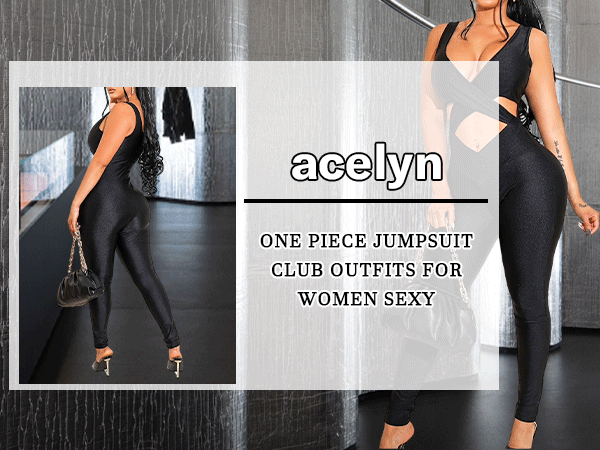 Sexy One Piece Bodycon Jumpsuit Club Outfits