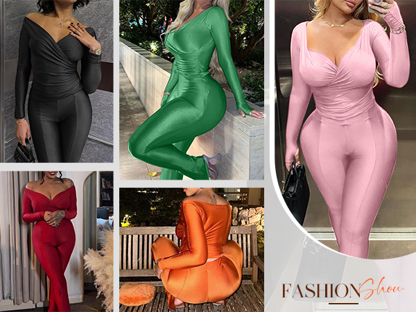 Sexy Two Piece Off Shoulder Birthday Outfits Clubwear Streetwear