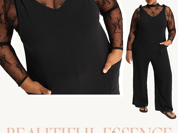 PLUS SIZE WINTER JUMPSUIT