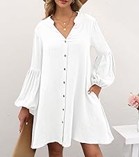 B0C1ZLL7TB Button Down Shirt Dress