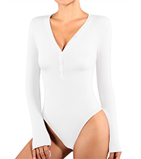 v neck bodysuit for women