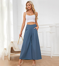 Linen Culottes Pants Women