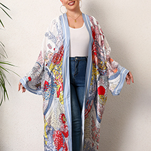 light blue beach kimono