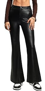 faux leather pants