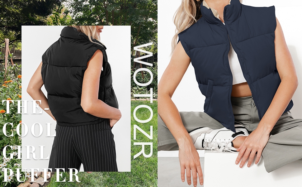 womens puffer vest