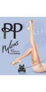 Pretty Polly, nylons, hosiery, lace, gloss, hold ups