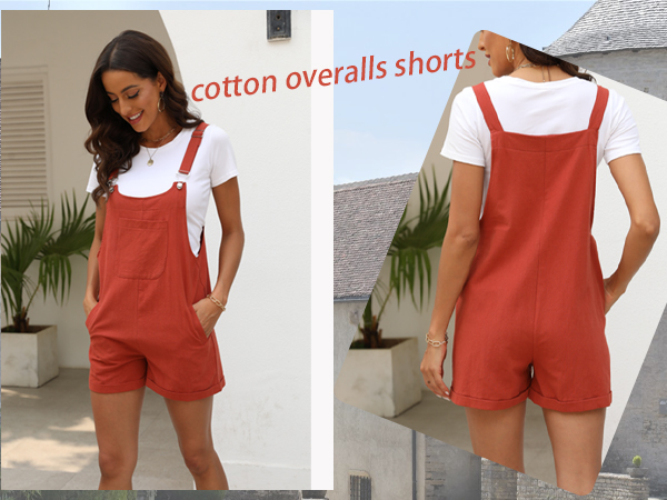 Summer Casual Sleeveless Rompers Loose Strap Shorts