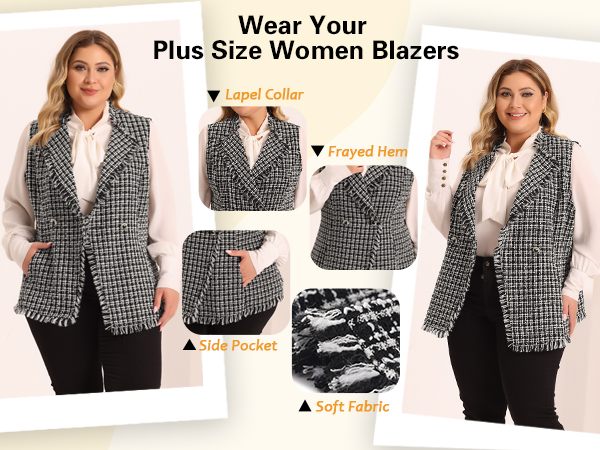 plus size vest