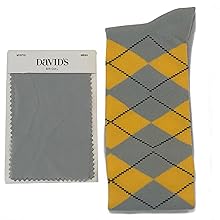 Bridal Mystic/Mercury colored grey argyle socks