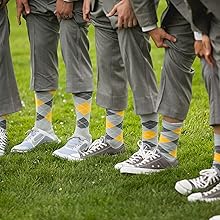 Grey Silver Charcoal Theme Wedding Mens Groomsmen Gift Socks