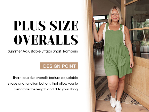 plus size overalls