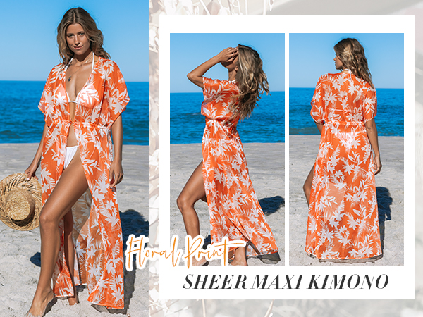 cover up maxi kimono