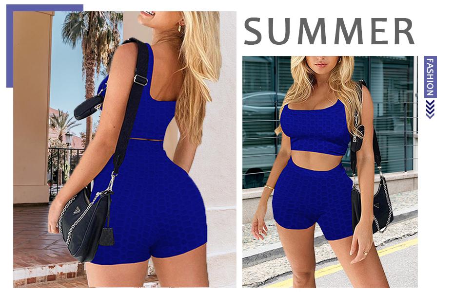 Yoga Outfits for Women 2 Piece Set Shorts set Track Suit for women set Workout outfits for women