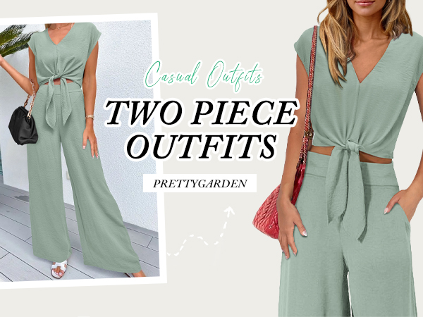 cotton 2 piece suits for women summer long pants for women 2 piece with pockets