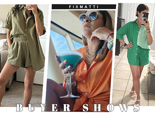 summer shorts set for women 2 pieces outfits button down shirts and short pant