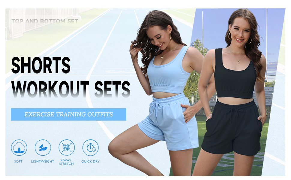 two piece workout outfits for women