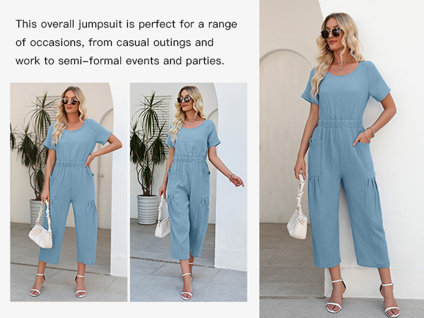 Loose fit overall Jumpsuits