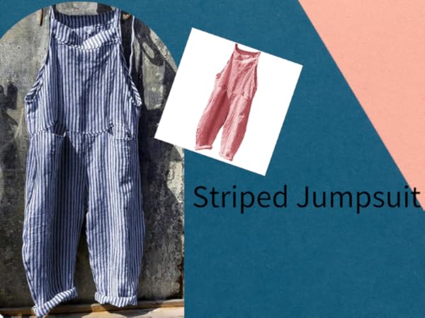 Striped Jumpsuit