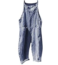 Striped Overalls