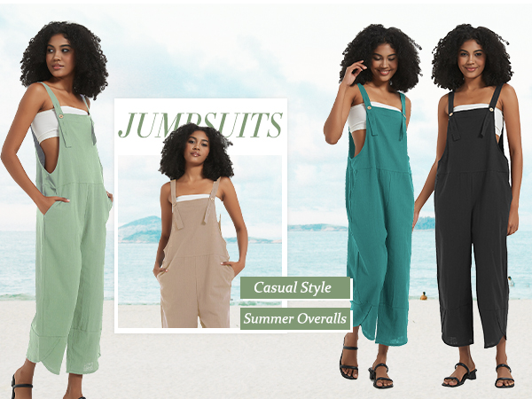 summer casual overalls women