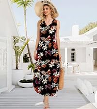 V Neck Maxi Dress