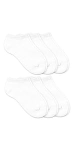 Jefferies Socks Womens Low Cut No Show Seamless Lightweight Socks 6 Pair Pack