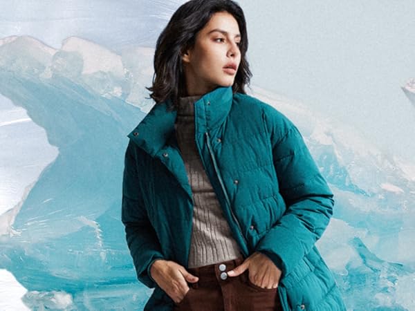 women warm winter jacket