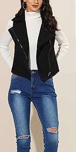 B097SRNZJR eeveless Biker Jacket