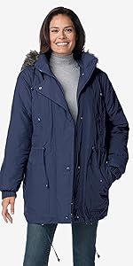 Quilt-Lined Taslon Anorak Jacket