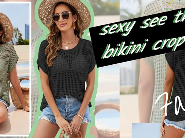 Fishnet T-Shirt Swimsuit