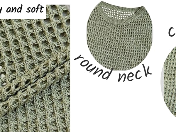 See Through Cap Sleeve Knit Fishnet