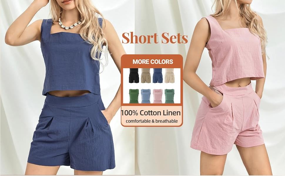 Shorts set women summer